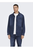 Men Jacket Only&Sons Onssaka 4618 Dark Blue Denim